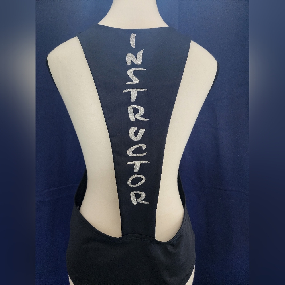 Black and White Racerback Tank Top
